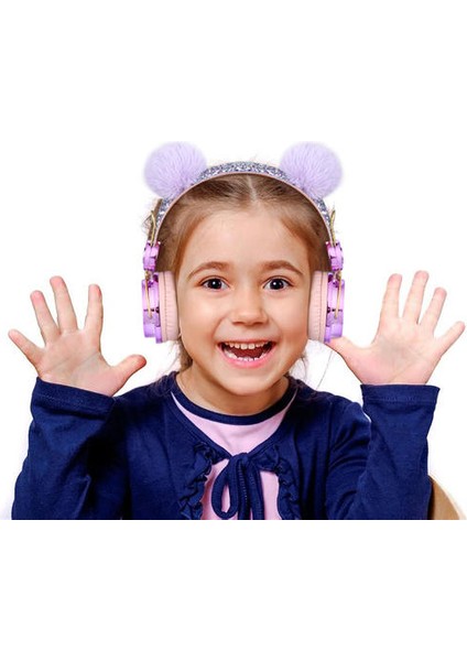 Sevimli Çocuklar Kablolu Kulaklık Mikrofon ile 3.5mm Müzik Stereo Kulaklık Bilgisayar Cep Telefonu Gamer Kedi Kulaklıklar Kız Hediye | Kulaklık / Kulaklık (Yurt Dışından)