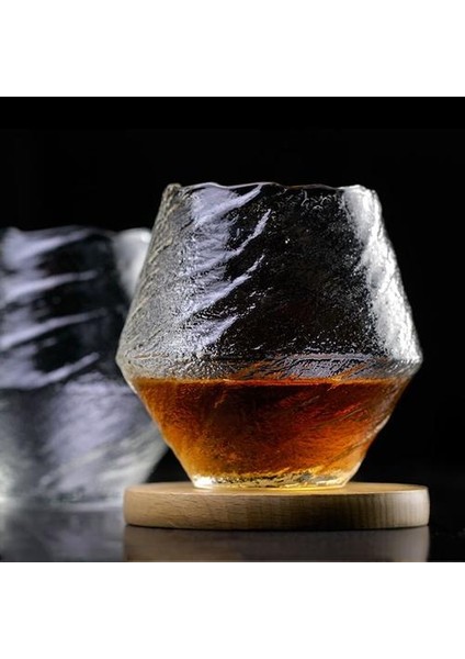 1 Adet Yaratıcı Edo Japon Art Viski Cam Kupası Buzlanma Kaya Cam Şarap Çay Bardaklar Kurşun Ücretsiz Viski Gözlük Ahşap Hediye Kutusu ile | Kokteyl Camı (Yurt Dışından) fiyatları