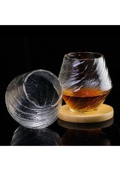 1 Adet Yaratıcı Edo Japon Art Viski Cam Kupası Buzlanma Kaya Cam Şarap Çay Bardaklar Kurşun Ücretsiz Viski Gözlük Ahşap Hediye Kutusu ile | Kokteyl Camı (Yurt Dışından) modelleri