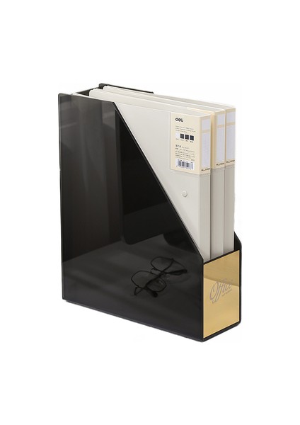 Ofis Masaüstü Dosya Depolama Kutusu, Light Luxury A4 Dosya Kutusu Son Kutu, Ev Eğitim Kitap Depolama Kutusu Dosya Kutusu (Yurt Dışından)