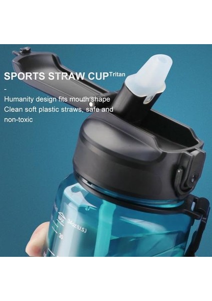 Saman Yaz ile Spor Su Şişeleri Büyük Kapasiteli Plastik Taşınabilir Sızdırmaz Içki Şişesi Bpa Ücretsiz Açık Seyahat | Su Şişeleri (Yurt Dışından) fiyatları