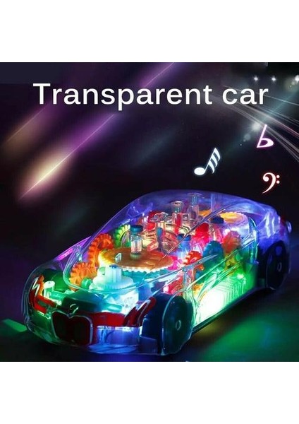 LED Araba Oyuncaklar Aydınlatma Müzik Şeffaf Araba ile (Yurt Dışından) modelleri