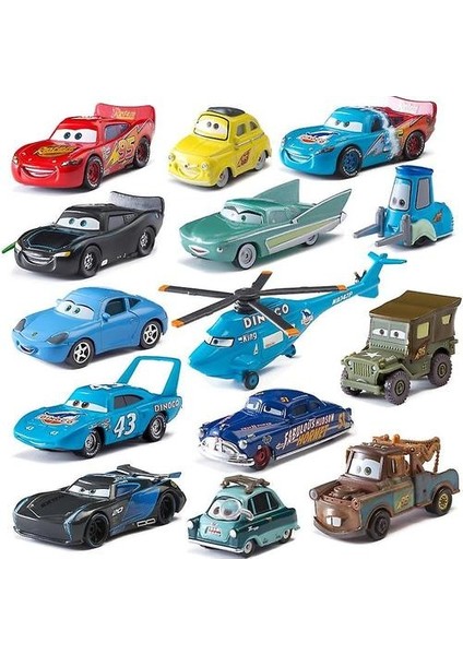 (Smokey) 1pc Diney Pixar Araba 3 Lightning Mcqueen Mater Jackson Storm Ramirez 1:55 Diecast Metal Alaşım Çocuk Oyuncak (Yurt Dışından)