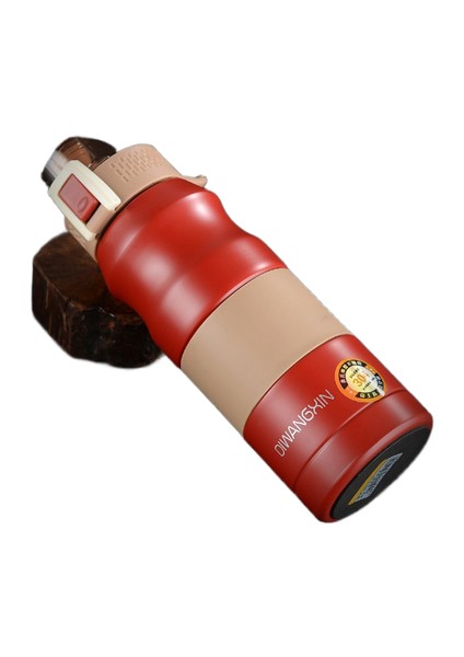 500 ml Çift Paslanmaz Çelik Su Termos Şişe Spor Çalkalayıcı Termal Fincan Kahve Çay Süt Seyahat Içecek Kupa Bisiklet Şişeler | Vakumlu Şişeler ve Amp;termoslar (Kırmızı) (Yurt Dışından)