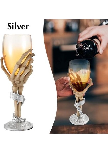 Sıcak !yaratıcı Hayalet Pençe El Cam Goblet Kişilik Ghost Başkanı Kafatası Kafa Pençe Viski Bira Şarap Cam Simülasyon Şarap Kadehi. | Highball Cam (Şerit) (Yurt Dışından)