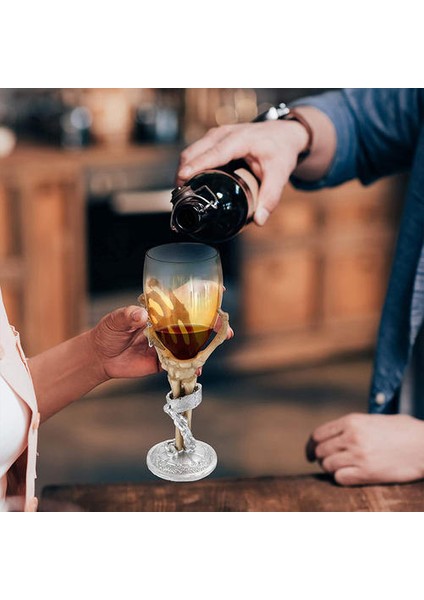 Sıcak !yaratıcı Hayalet Pençe El Cam Goblet Kişilik Ghost Başkanı Kafatası Kafa Pençe Viski Bira Şarap Cam Simülasyon Şarap Kadehi. | Highball Cam (Şerit) (Yurt Dışından)