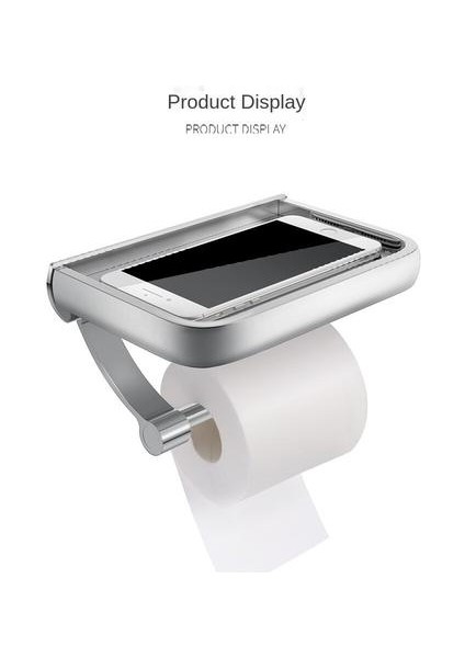 Banyo Için Alüminyum Alaşım Doku Tutucu Cep Telefonu Depolama Duvarı Monte Doku Rafı (Yurt Dışından)