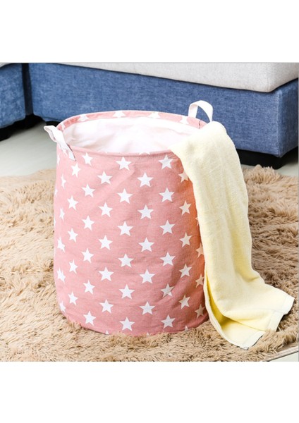 Katlanabilir Yıldız Çamaşır Sepeti Oyuncaklar Için Pamuk Keten Depolama Kova Çanta Katlanabilir Ev Kirli Giysi Organizatör 35 * 45 cm | Çamaşır Çantaları (Yurt Dışından) indirimleri