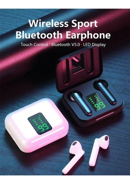 Molo Tws Bluetooth 5.0 Kablosuz Kulaklıklar Kablosuz Bluetooth Kulaklık Mic ile Spor Kulaklıklar Dokunmatik Kontrol Telefon Çağrı Kulaklıklar | Bluetooth Kulaklık ve Amp;kulaklıklar (Yurt Dışından)