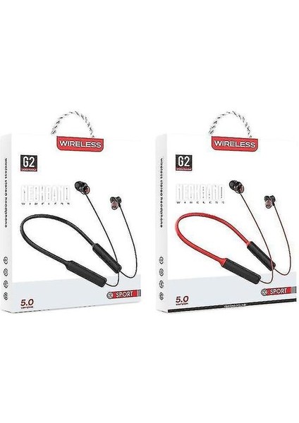 Boyun Monte Spor Bluetooth Kulaklık, Boyun Kablosuz Kulak Koşu Earoları (Siyah) (Yurt Dışından)