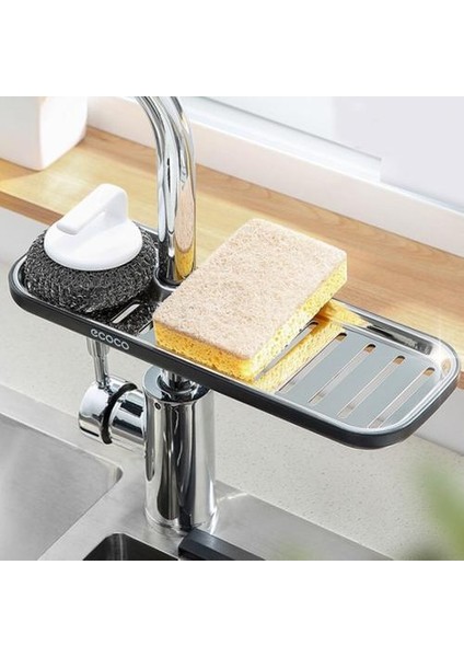 1 Adet Mutfak Paslanmaz Çelik Lavabo Drenaj Raf Sünger Depolama Musluk Tutucu Sabun Süzgeç Raf Sepet Organizatör Banyo Accessorie | Duvara Monte Mutfak Rafları (Yurt Dışından)