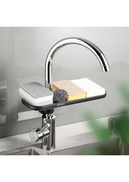 1 Adet Mutfak Paslanmaz Çelik Lavabo Drenaj Raf Sünger Depolama Musluk Tutucu Sabun Süzgeç Raf Sepet Organizatör Banyo Accessorie | Duvara Monte Mutfak Rafları (Yurt Dışından)