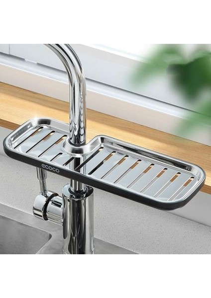 1 Adet Mutfak Paslanmaz Çelik Lavabo Drenaj Raf Sünger Depolama Musluk Tutucu Sabun Süzgeç Raf Sepet Organizatör Banyo Accessorie | Duvara Monte Mutfak Rafları (Yurt Dışından)
