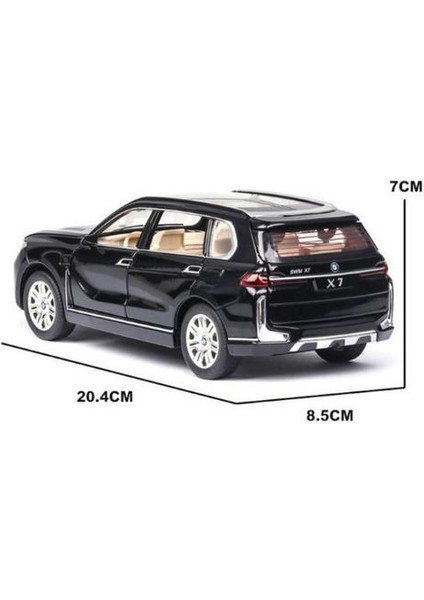 1:24 Bmw X7 Araba Modeli Alaşım Araba Döküm Oyuncak Araba Modeli Geri Çekin Oyuncak Koleksiyon (Siyah) (Yurt Dışından) fiyatları