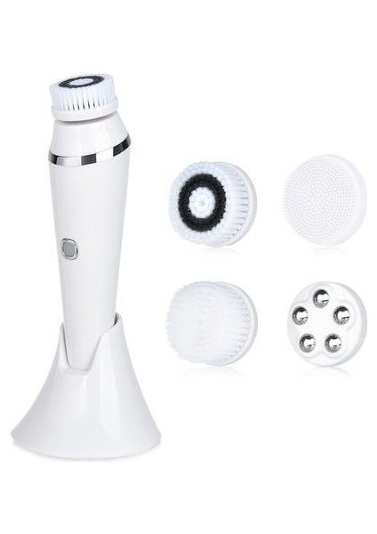 4 In 1 Yüz Temizleme Fırça Sonic Yüz Temizleme Aracı Peeling Yüz Fırça Yüz Spa Kiti Cilt Güzellik Makinesi Tabanlı | Powered Yüz Temizleme Cihazları (Yurt Dışından)