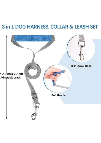 Yumuşak Küçük Orta Köpek Koşum Tasma Seti Yansıtıcı Rahat Pet Yelek Koşum Yastıklı Saplı Kolu Kolay Yürüyüş | Koşumlar (Yurt Dışından) fırsatları