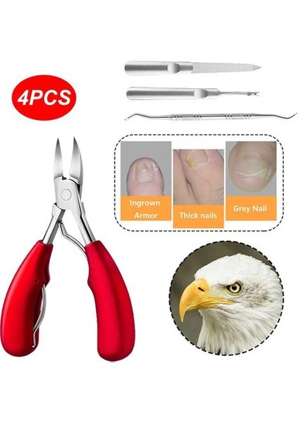 4 Adet Tırnak Makası Ingown Toenail Kesiciler Pedikür Manikür Aracı Tırnak Düzeltici Paronychia Düzeltme Manikür Seti Tırnak Bakım Araçları | Clippers & Amp;düzelticiler (Yurt Dışından) fiyatları