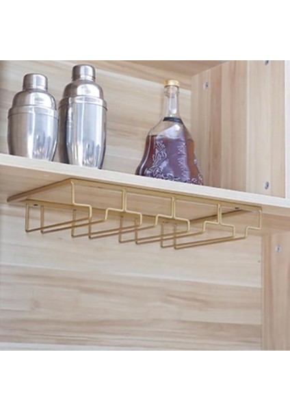 4 Satır Şarap Cam Raf Kabine Stemware Tutucu Metal Şarap Cam Organizatör Gözlük Için Depolama Askısı Bar Kitchen | Kupa ve Amp;bardak Tutucular (Yurt Dışından)