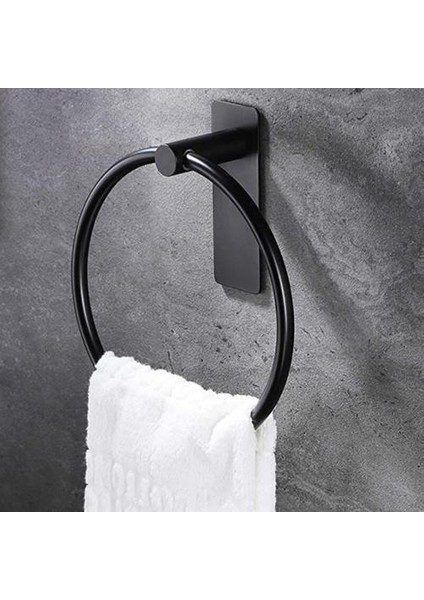 Asılı Havlu Bar Banyo Aksesuarları Yapıştırıcı Asmak Banyo Yapışkan Asılı | Havlu Halkaları (Siyah) (Yurt Dışından) modelleri