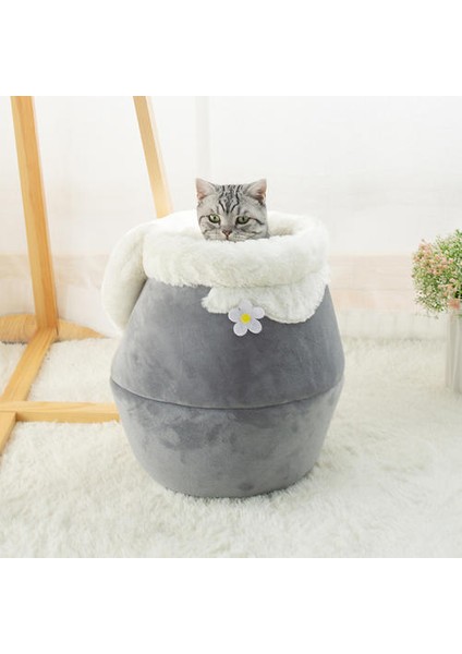 Kış Sıcak Kedi Yatak Peluş Yumuşak Taşınabilir Katlanabilir Sevimli Kedi Evi Mağarası Uyku Tulumu Yastık Kalınlaşmış Pet Yatak Yavrular Ürünler | Kedi Yatakları ve Amp;paspaslar (Yurt Dışından) fiyatları