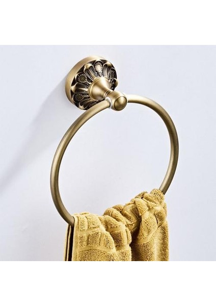 Antika Havlu Yüzük Bronz Banyo Duş Banyo Havlu Tutucu Duvara Monte Yuvarlak El Havlu Yüzük Lüks Banyo Aksesuar | Havlu Yüzükler (Yurt Dışından) fiyatları