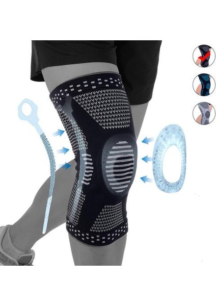 Patella Jel Pedleri ve Amp ile Erkekler Kadınlar Için Profesyonel Diz Brace Sıkıştırma Kol Desteği;yan Stabilizatörler Tıbbi Sınıf Kneepads | Elbow & Amp;dizlik (Yurt Dışından)