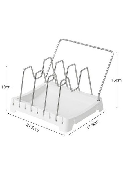 Pot Kapak Raf Drenaj Raf Paslanmaz Çelik Tava Depolama Raf Havlu Bar ile Ayarlanabilir Tencere Depolama Tutucu Mutfak Organizatör | Raflar ve Amp;sahipler (Beyaz) (Yurt Dışından) fiyatları