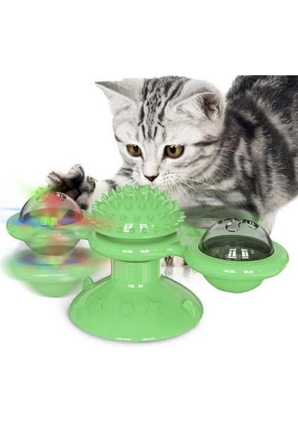 Yel Değirmeni Interaktif Pet Köpek Kedi Oyuncak Whirling Pikap Dalga Tickle Bulmaca Oyuncak Kediler Köpekler Için Eğitim Eğlence | Kedi Oyuncakları (Yurt Dışından)