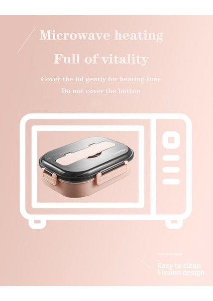 Taşınabilir 304 Paslanmaz Çelik Öğle Yemeği Kutusu Japon Stil Bölmesi Bento Kutusu Mutfak Sızdırmaz Gıda Konteyner | Öğle Yemeği Kutuları (Pembe) (Yurt Dışından) fırsatları