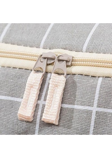 Dolap Organizatör Organizatör Çanta Giysi Organizatör Pamuk ve Keten Saklama Çantası Yatak Çanta Karikatür Sevimli Ev Bagaj Bagaj | Saklama Torbaları (Gri Ekose) (Yurt Dışından) modelleri