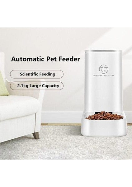 2.1 kg + 3.8l Büyük Kapasiteli Pet Köpek Kedi Otomatik Pet Besleyici Su Dispenseri Çeşmesi Tüm Evcil Hayvanlar Için Içme Suyu Gıda Besleme | Köpek Beslemesi (Yurt Dışından)