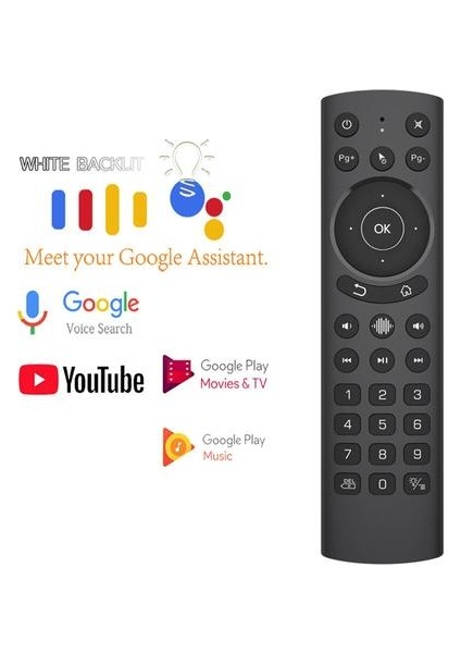 G20S Pro Sesli Aydınlatmalı Akıllı Hava Fare Gyroskope Ir Öğrenme Google Assistant Uzaktan Kumanda X3 Pro Android Tv Kutusu Için | Uzaktan Kumanda (Yurt Dışından)