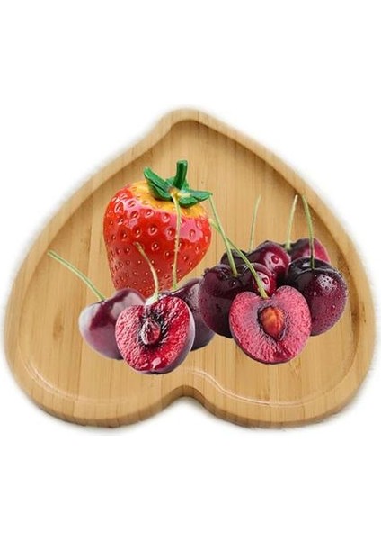 2 Adet Kalp Şeklinde Çevre Dostu Bambu Ahşap Tepsi Gıda Çay Kahve Servik Plaka Meyve Ekmek Tepsi Yemekleri Snack Plaka Otel | Yemekler ve Amp;tabaklar (Yurt Dışından) fiyatları