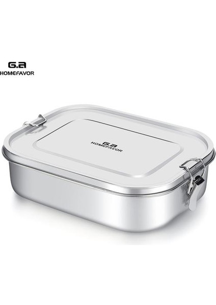 Öğle Yemeği Kutusu Çocuklar Için Gıda Konteyner Bento Box 304 Üst Sınıf Paslanmaz Çelik Depolama Termal Metal Kutusu Stok | Öğle Yemeği Kutuları (Yurt Dışından)