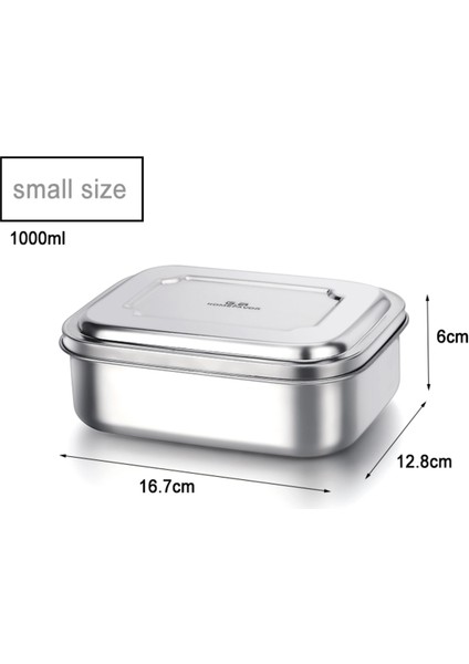 Öğle Yemeği Kutusu Çocuklar Için Gıda Konteyner Bento Box 304 Üst Sınıf Paslanmaz Çelik Depolama Termal Metal Kutusu Stok | Öğle Yemeği Kutuları (Yurt Dışından) fırsatları