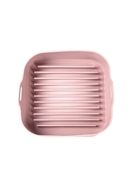 Silikon Pişirme Tenceresi Çok Fonksiyonlu Airfryer Pot Hava Fritözleri Tavalar Vapur Gövdeleri Fırın Araçları Pişirme Araçları Mutfak Aksesuarları | (Pembe) (Yurt Dışından)