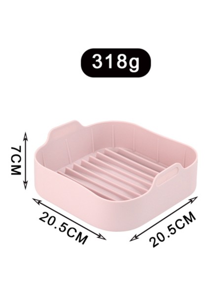 Silikon Pişirme Tenceresi Çok Fonksiyonlu Airfryer Pot Hava Fritözleri Tavalar Vapur Gövdeleri Fırın Araçları Pişirme Araçları Mutfak Aksesuarları | (Pembe) (Yurt Dışından) modelleri