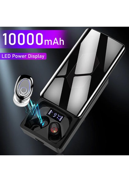 Bluetooth 5.1 Kulaklık 10000 Mah Şarj Kutusu Kablosuz Kulaklıklar 9d Stereo Spor Su Geçirmez Kulakiçi Kulaklıklar Ikili Mikrofonlu Kulaklıklar | Bluetooth Kulaklık ve Amp;kulaklık (Yurt Dışından) fırsatları