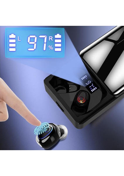 Bluetooth 5.1 Kulaklık 10000 Mah Şarj Kutusu Kablosuz Kulaklıklar 9d Stereo Spor Su Geçirmez Kulakiçi Kulaklıklar Ikili Mikrofonlu Kulaklıklar | Bluetooth Kulaklık ve Amp;kulaklık (Yurt Dışından) indirimleri