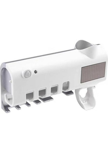 Uv Işık Diş Fırçası Tutucu Duvar Diş Fırçası Sterilizatör Temizleyici Otomatik Diş Macunu Dağıtıcı Sıkıcı Banyo Aksesuarları Seti | Diş Fırçası Ve Amp;Diş Macunu Tutucular (Yurt Dışından)