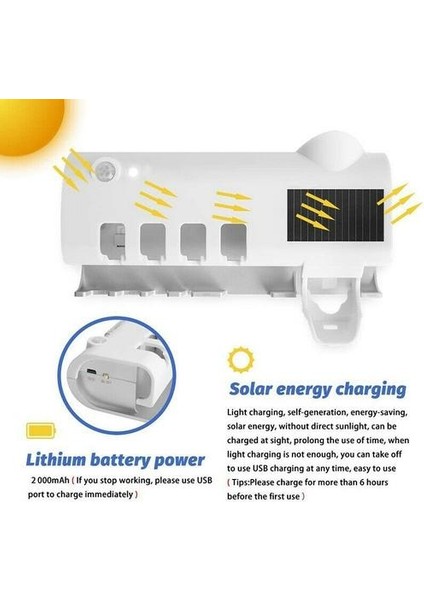 Uv Işık Diş Fırçası Tutucu Duvar Diş Fırçası Sterilizatör Temizleyici Otomatik Diş Macunu Dağıtıcı Sıkıcı Banyo Aksesuarları Seti | Diş Fırçası Ve Amp;Diş Macunu Tutucular (Yurt Dışından) fırsatları