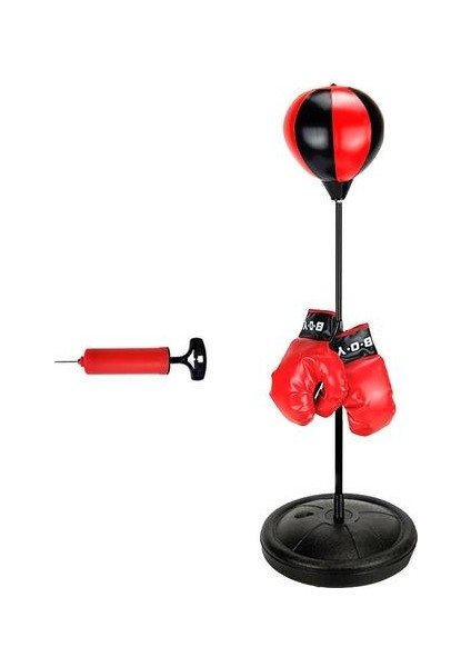 Spor Boks Seti Zımbalama Çanta Eldivenli Zımbalama Topu Çocuklar Için Delme Topu Ayarlanabilir Dekompresyon Oyuncaklar Çocuklar Için En Iyi | Gags ve Amp;pratik Şakalar (Yurt Dışından)