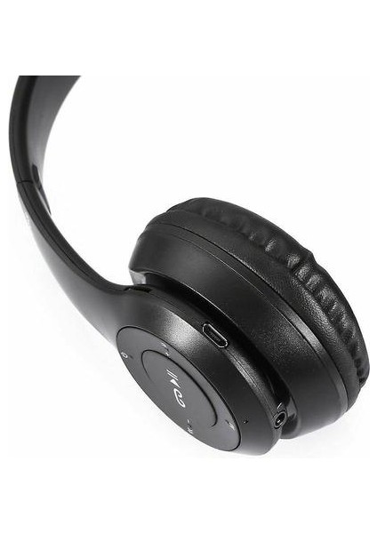 Katlanabilir Kablosuz Bluetooth Spor Kulaklıklar, Mıc, Copoz (Siyah) ile Gürültü Izleme Kulaklık (Yurt Dışından)