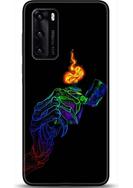Huawei P40 Kılıf Hd Baskılı Kılıf - 0634