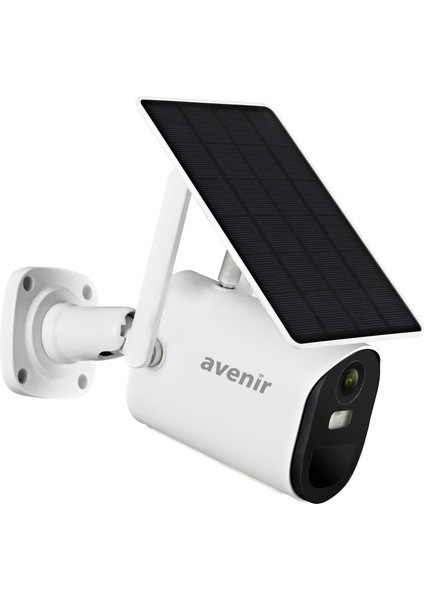 AV-S430 4g Sim Kartlı Solar Panelli Güneş Enerjili Sabit Kamera