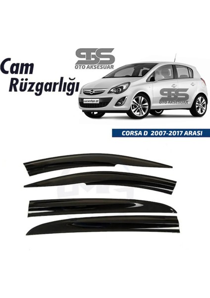 Cam Rüzgarlığı Opel Corsa D 2007-2017 Mügen Tip Piano Black