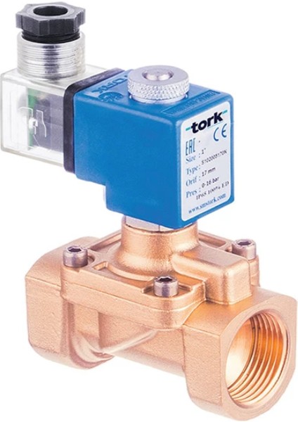 S1010.01025N 1/4" Genel Maksat Selenoid Vana 0-12 BAR ORF. 2,5 mm Pirinç Bobinli N. Kapalı