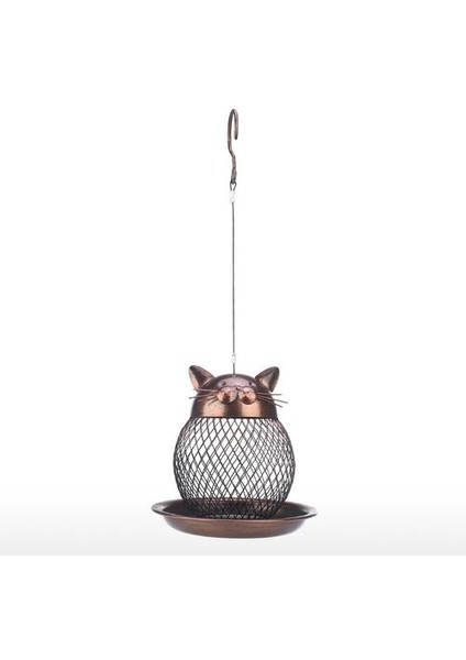 Yaratıcı Ev Mobilyaları Modern Metal Dekorasyon El Sanatları Retro Kitten Kuş Besleyici Kuş Kafesi Hayvan Kedi El Sanatları | Figürinler ve Amp;minyatürler (Yurt Dışından)