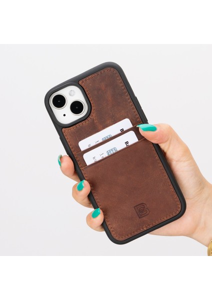 Apple iPhone 15 Plus Uyumlu Deri Arka Kapak Fxcp G2