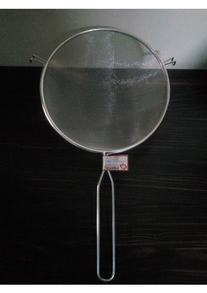 18 cm Metal Saplı Kalaylı Un - Süt - Şeker - Bakliyat Süzgeci